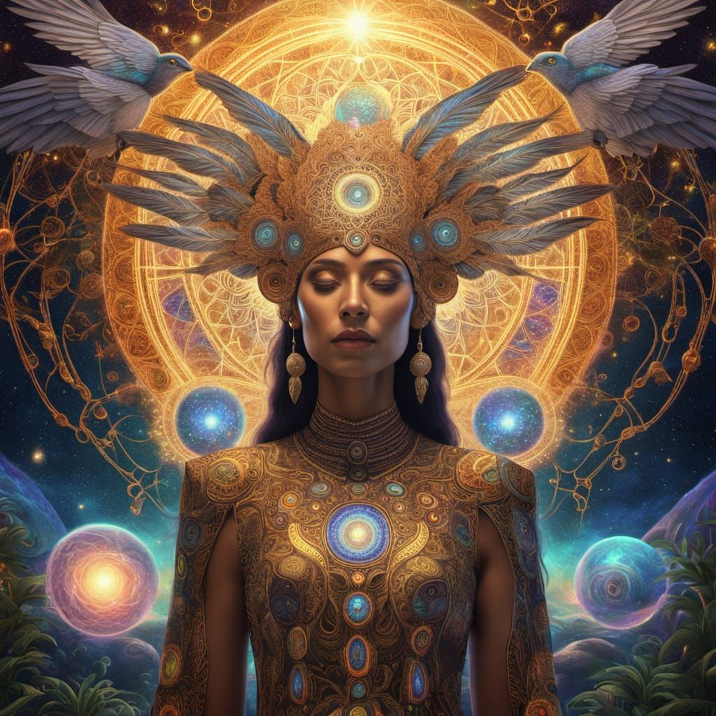 Shaman in Cosmic Garden: Visionary Surrealism