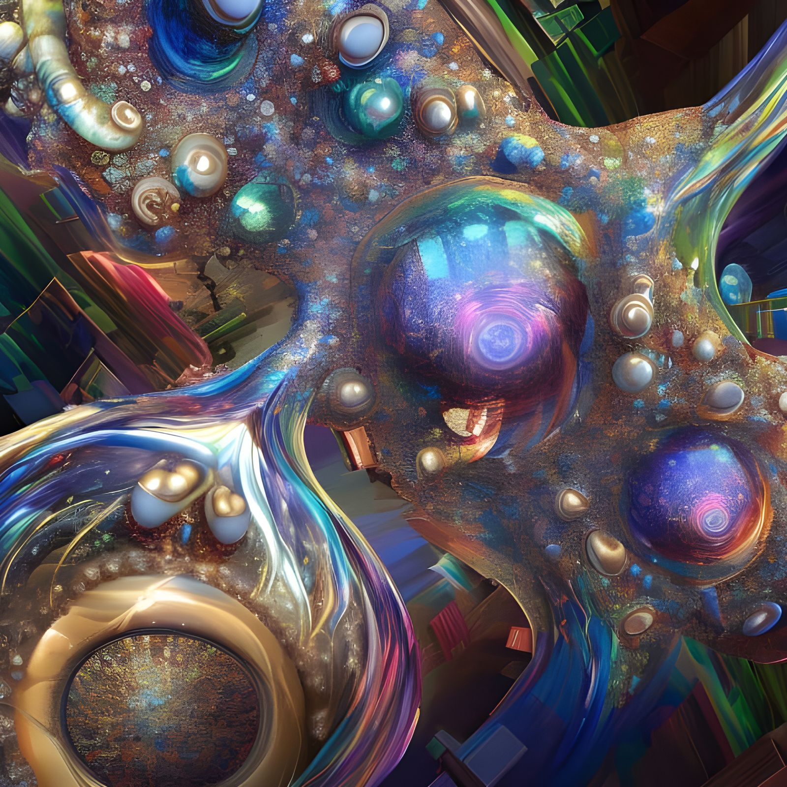 Geometric Abstract Art in 8k Resolution