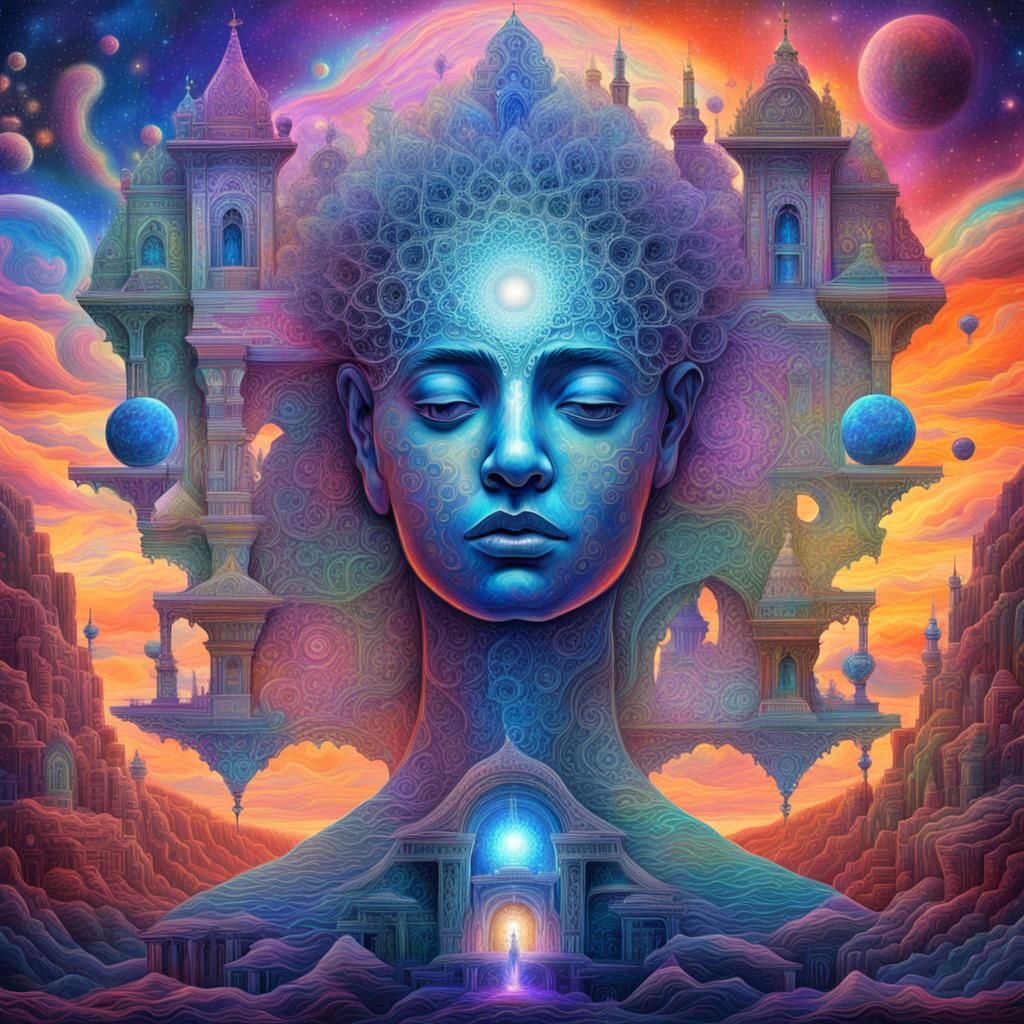 Holographic Cosmic Illustration of Love Over Ego