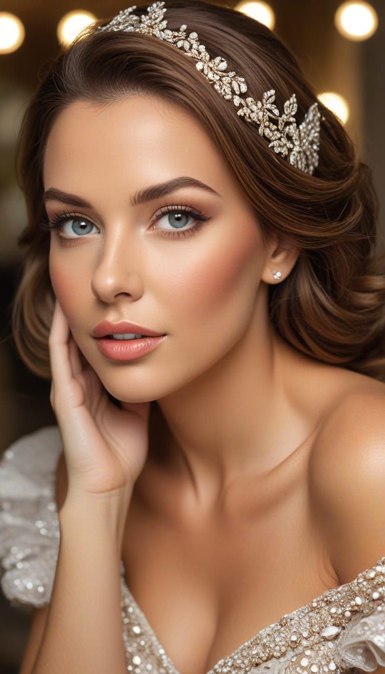 Gorgeous Woman as Beautiful as a Praline