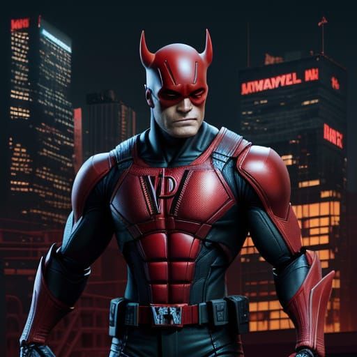 Daredevil Action Figure in Original Packaging as 3D Digital ...