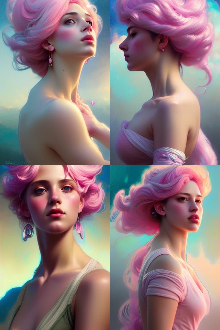 Magical Pastel Goddess Portrait in 8K Resolution