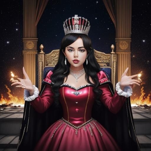 Modern Queen of Hearts Ruling Her Kingdom