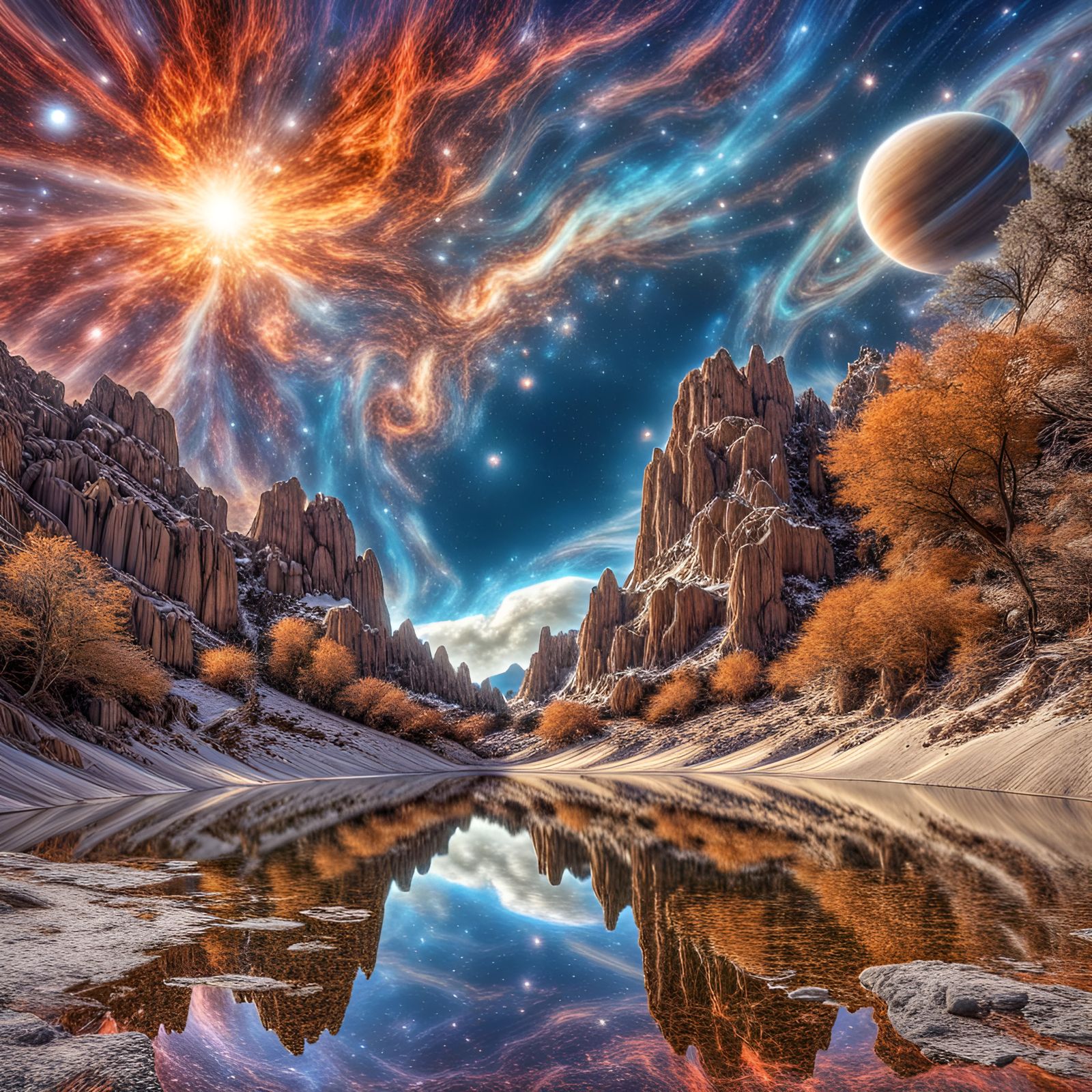 Hyperdetailed Cosmic Dreamscape in HDR