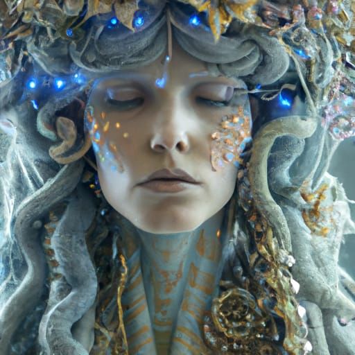 Ethereal Fairy Medusa: ArtStation Inspired Studio Photo