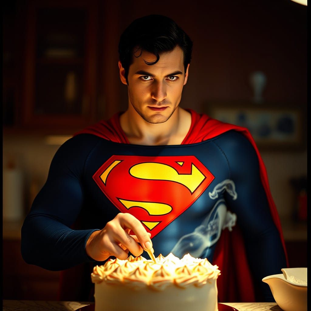 Superman Shines in Cinematic Baking Moment