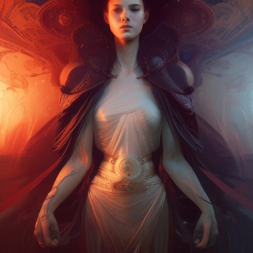 Time Master in Dark Fantasy Style