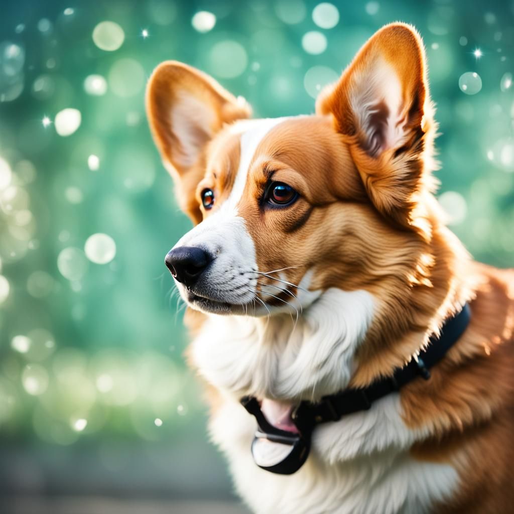 Corgi Portrait in Natural Lighting, Professional Photography