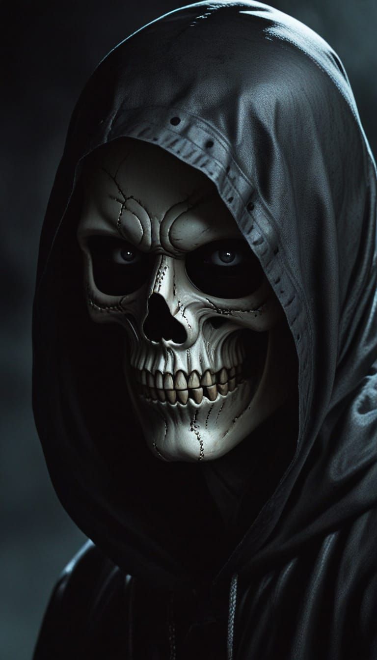 Gothic Horror Figure in Noir-Inspired Comic Book Style