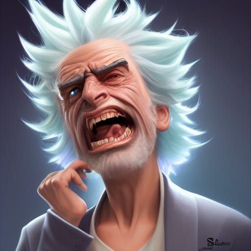 Elegant Portrait in Digital Art Style