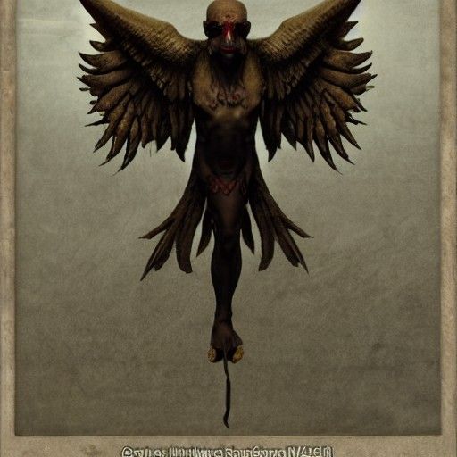 Detailed Matte Painting of Pazuzu