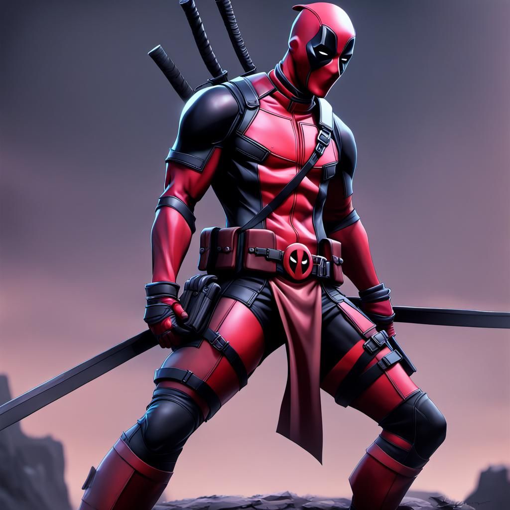 Detailed 3D Anime Character Concept Art