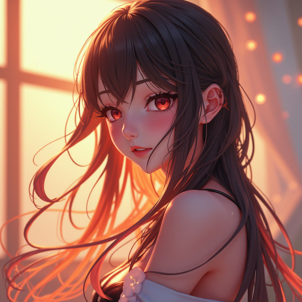 Olivia Rodrigo Anime-Style Portrait in 3D