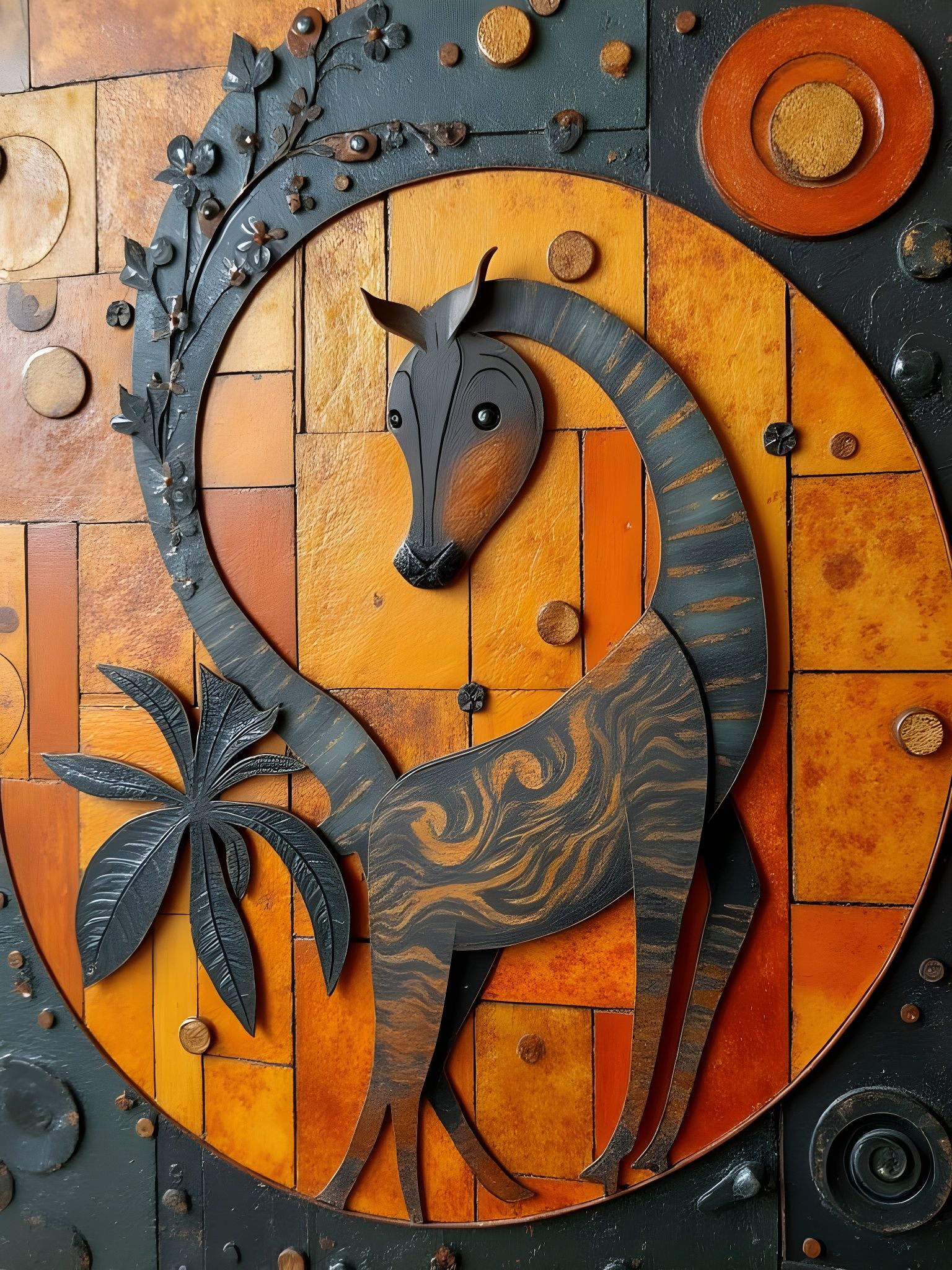 Savanna Art Deco Sculpture Inspired by Jan Wijnants