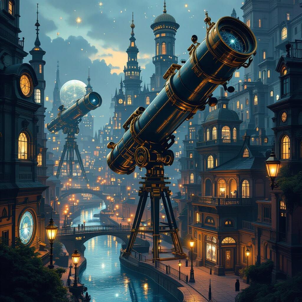 Metropolis of Antique Telescopes and Orrerys