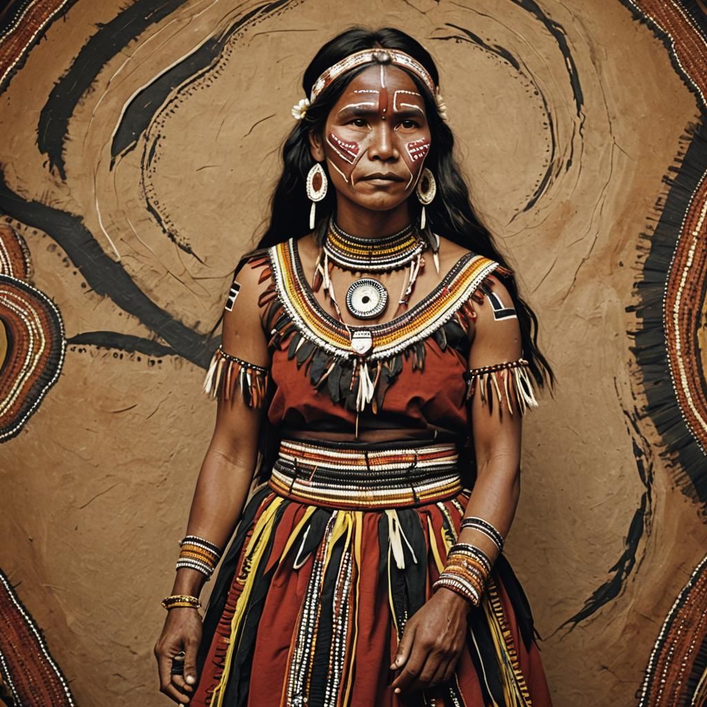 Aboriginal Traditional Dress and Makeup