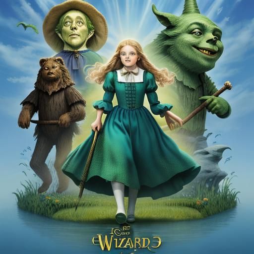 Whimsical Wizard of Oz AI Rendition