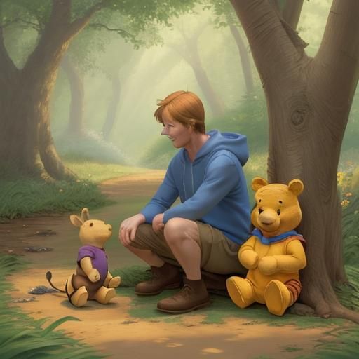 Winnie the Pooh and Friends in the Forest