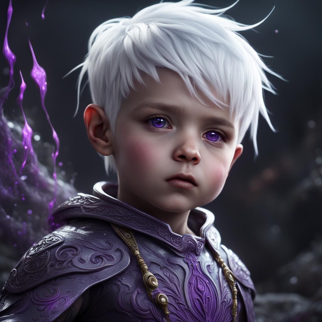 Fantasy Baby Boy Portrait in Detailed Digital Art