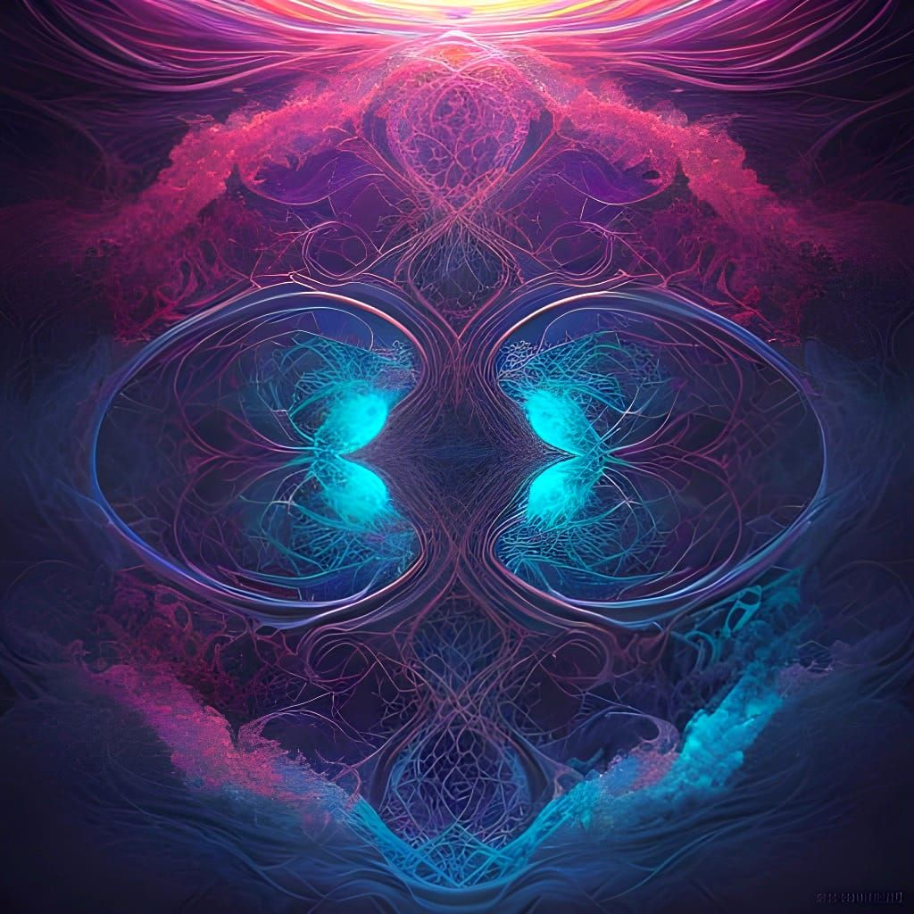 Surreal Double Exposure Lung Art