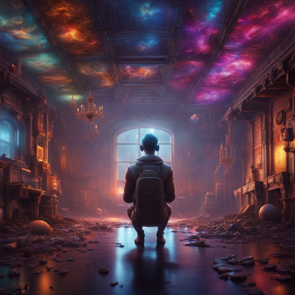 Detailed Matte Painting of Empty Head Space