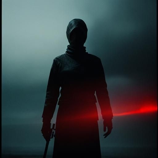 Dramatic Film Still of a Suicidal Woman