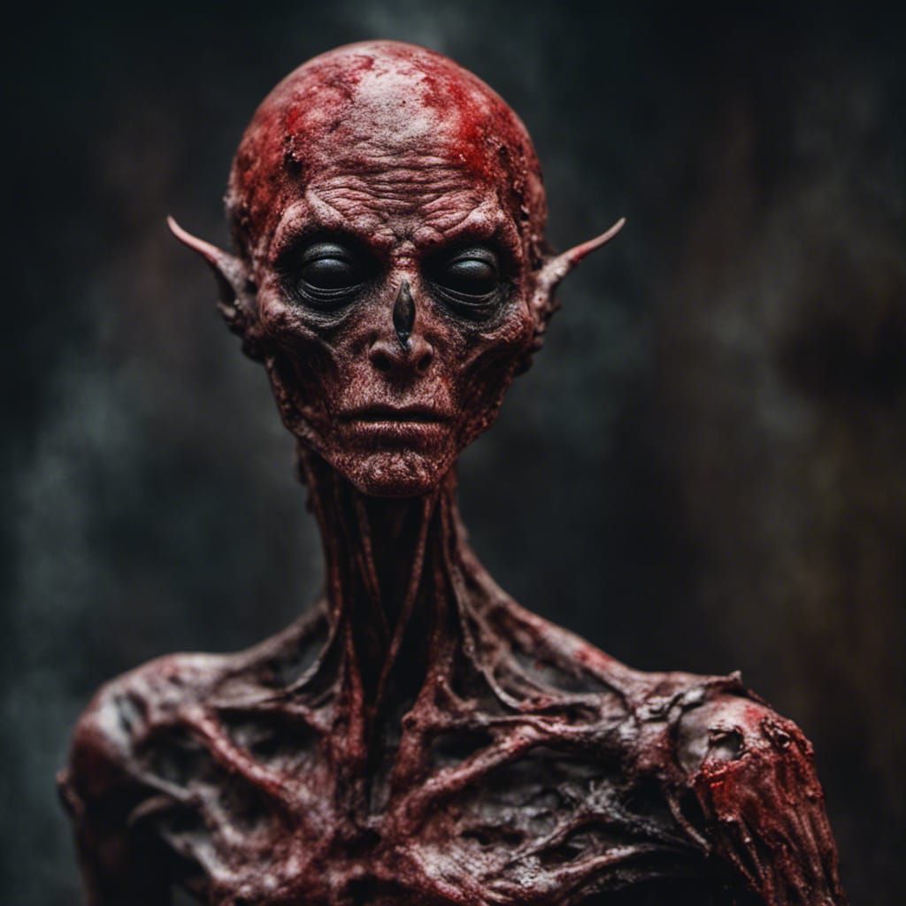 Extraterrestrial Corpse: Dark Horror Fantasy Concept Art