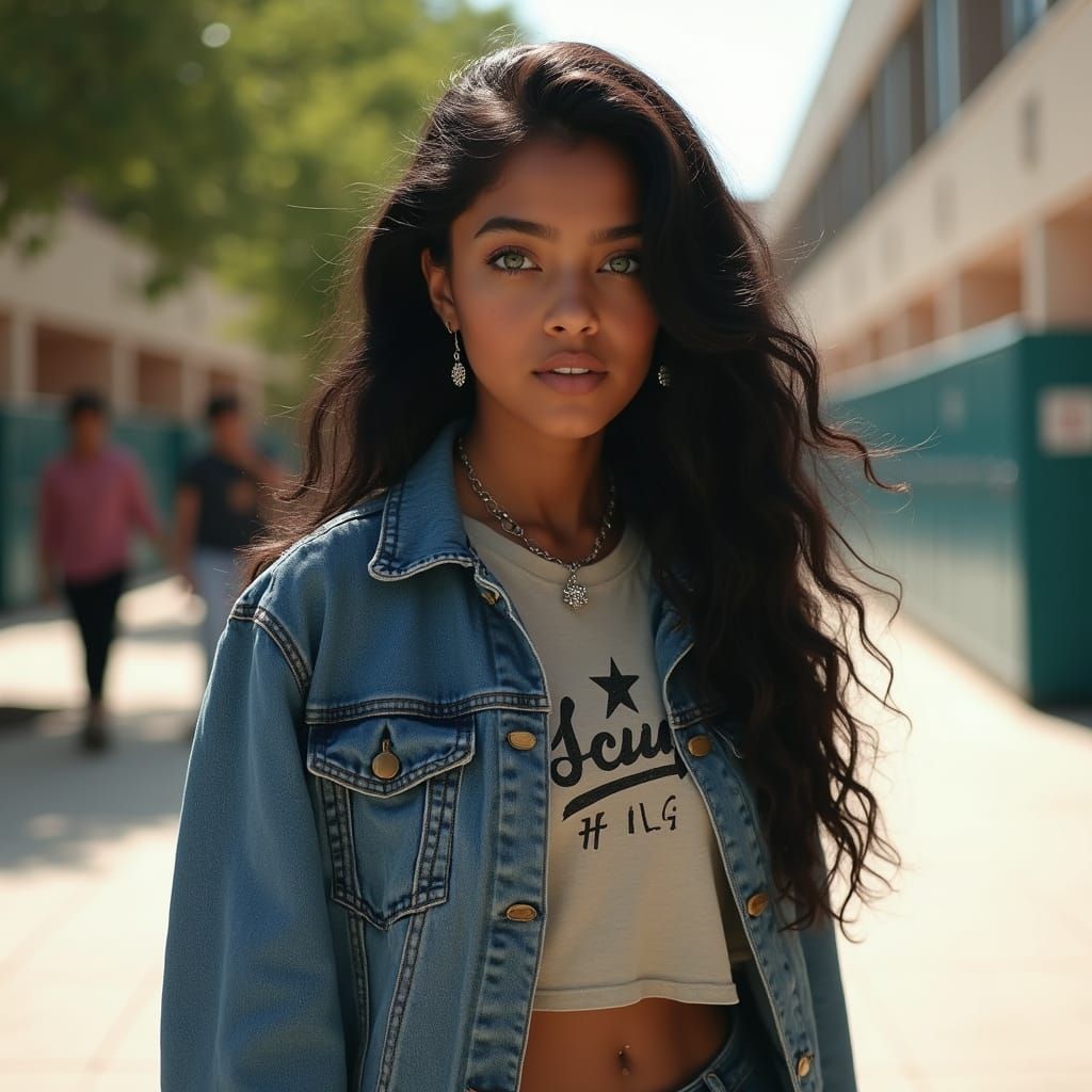 Photorealistic Portrait of a Beautiful Teenage Girl