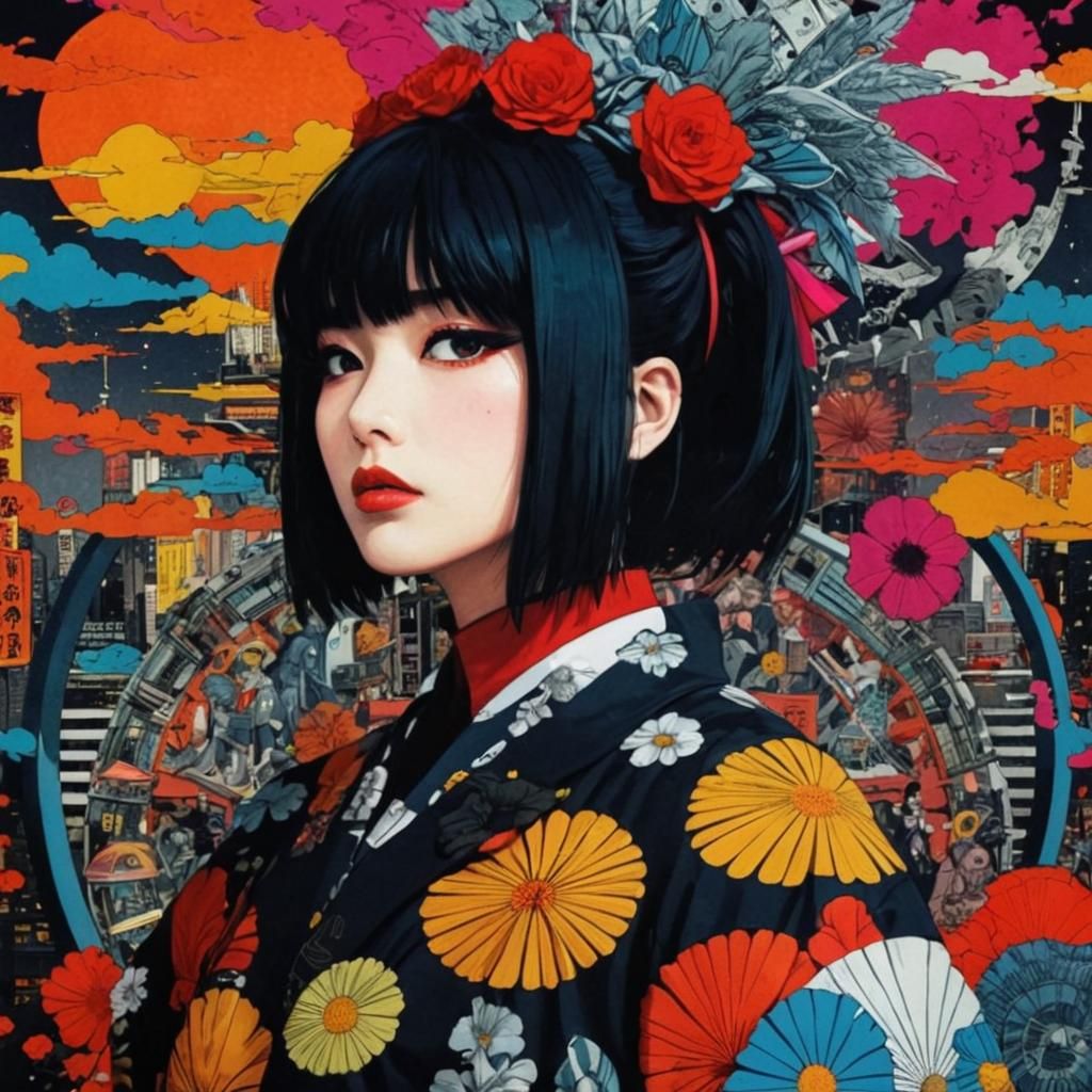 another very, very colourful portrait