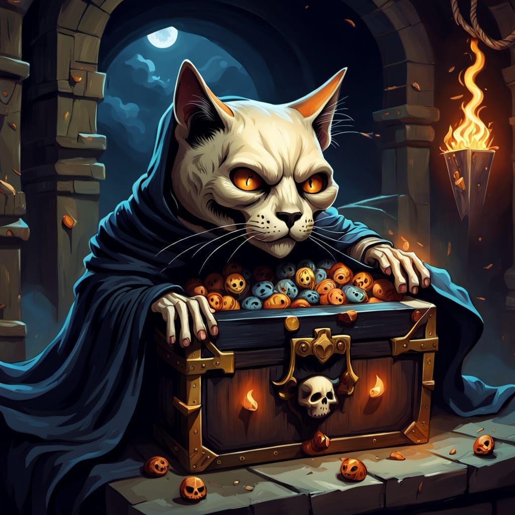 Mysterious Death Discovers Hidden Kitty in Darkened Chamber