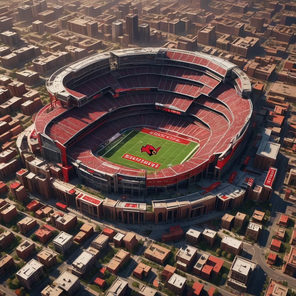 Arizona Cardinals Football Team: Detailed Matte Painting