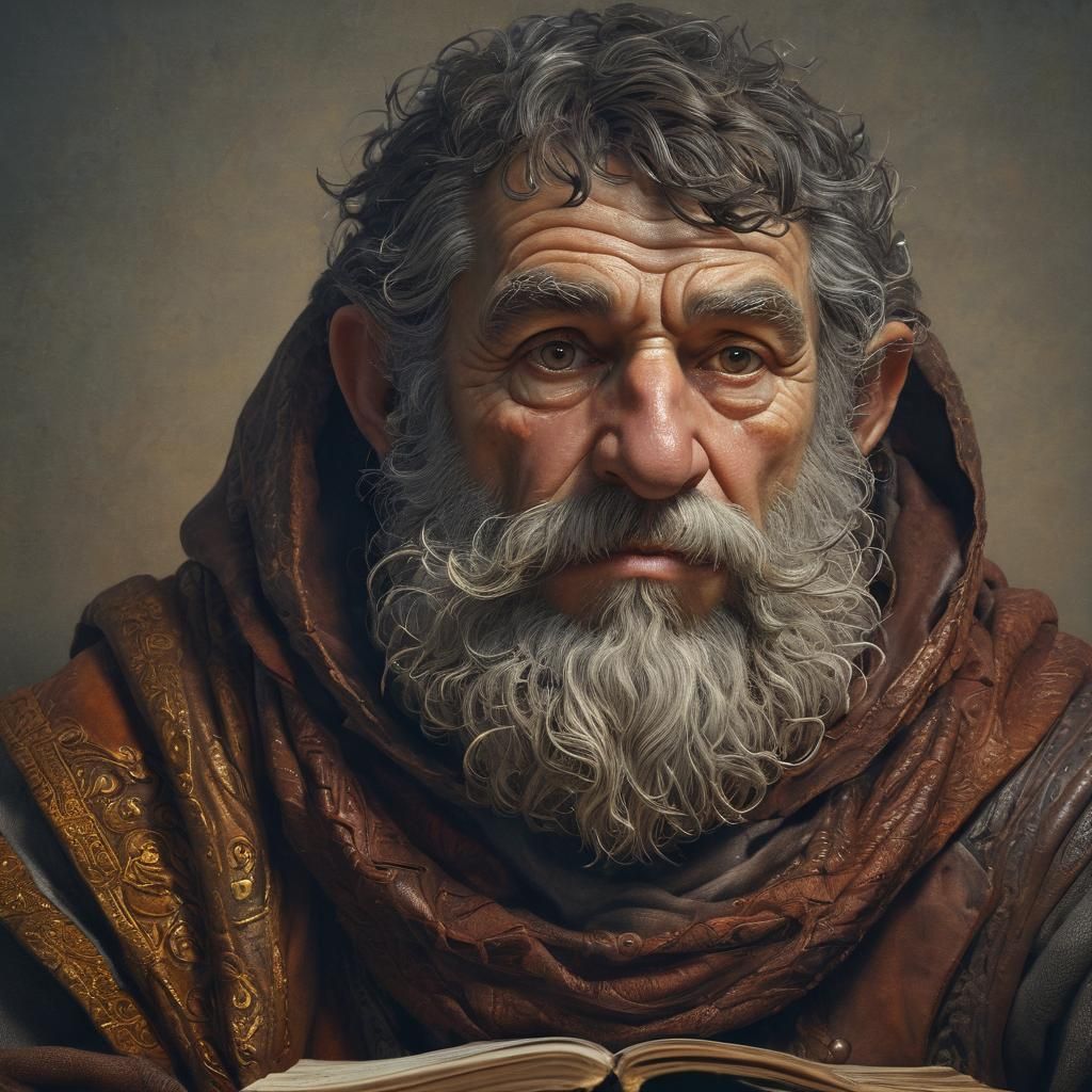 Dwarf Alchemist Portrait in Doré-Inspired Fantasy Art