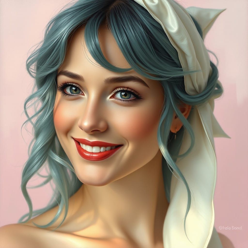 Ethereal Woman in Soft Focus