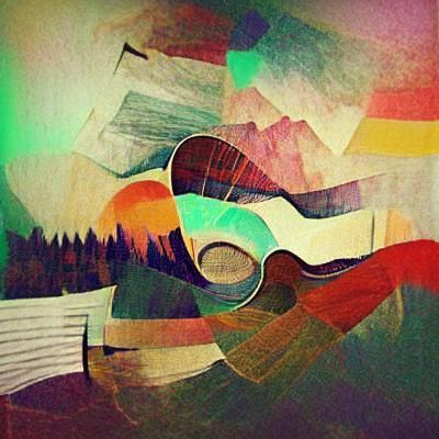 Abstract Indie Folk Music Visualization