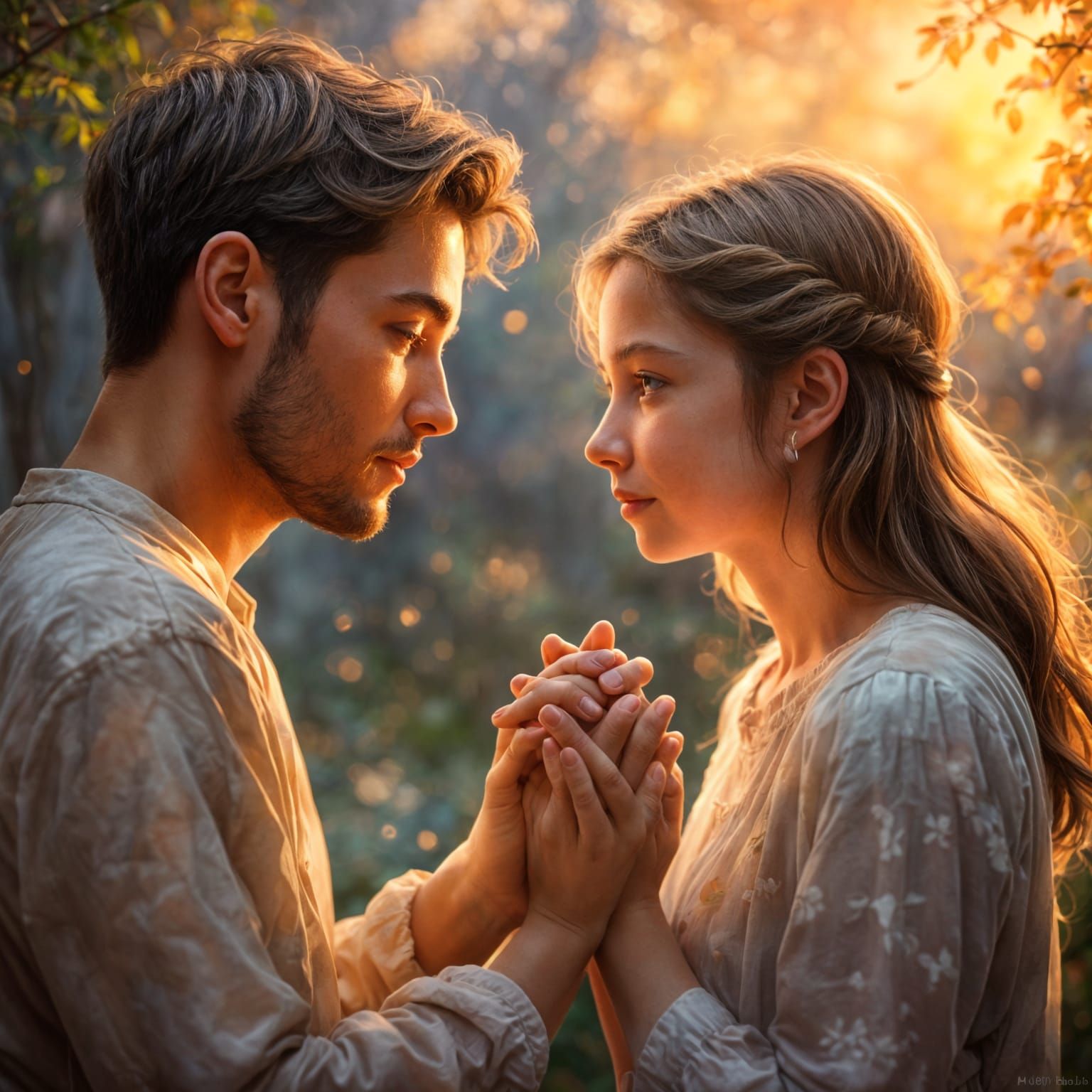 Tender Moment of Love and Connection