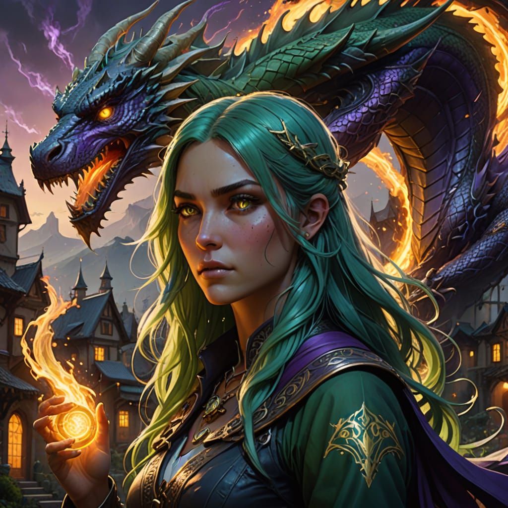 Powerful Girl with Psychic Powers Faces Fiery Dragon