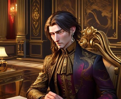 Detailed Portrait of a Woman with Jewelry