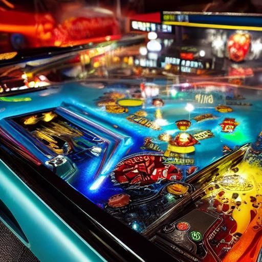 Pinball dashboard close up