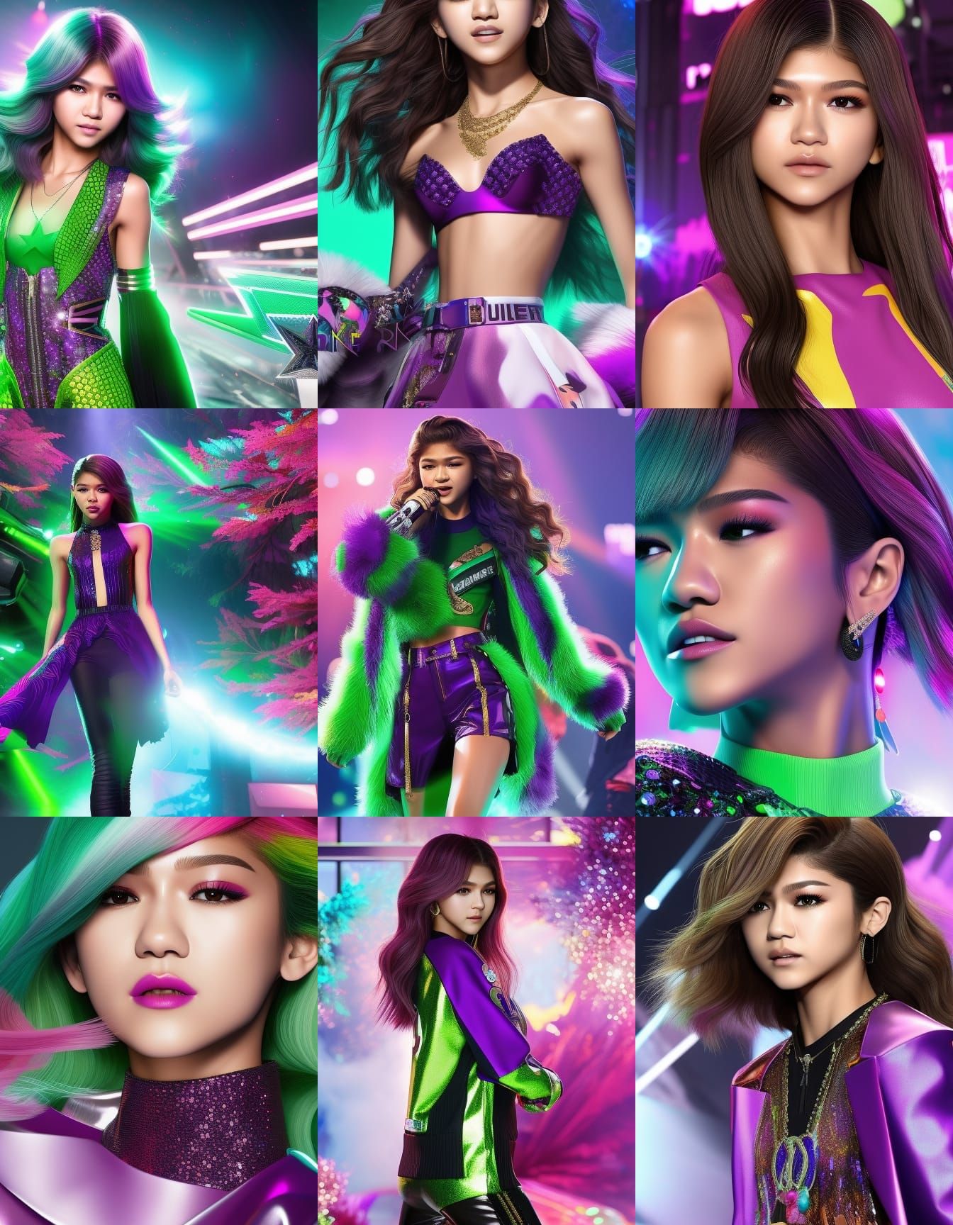 Zendaya as K-Pop Star