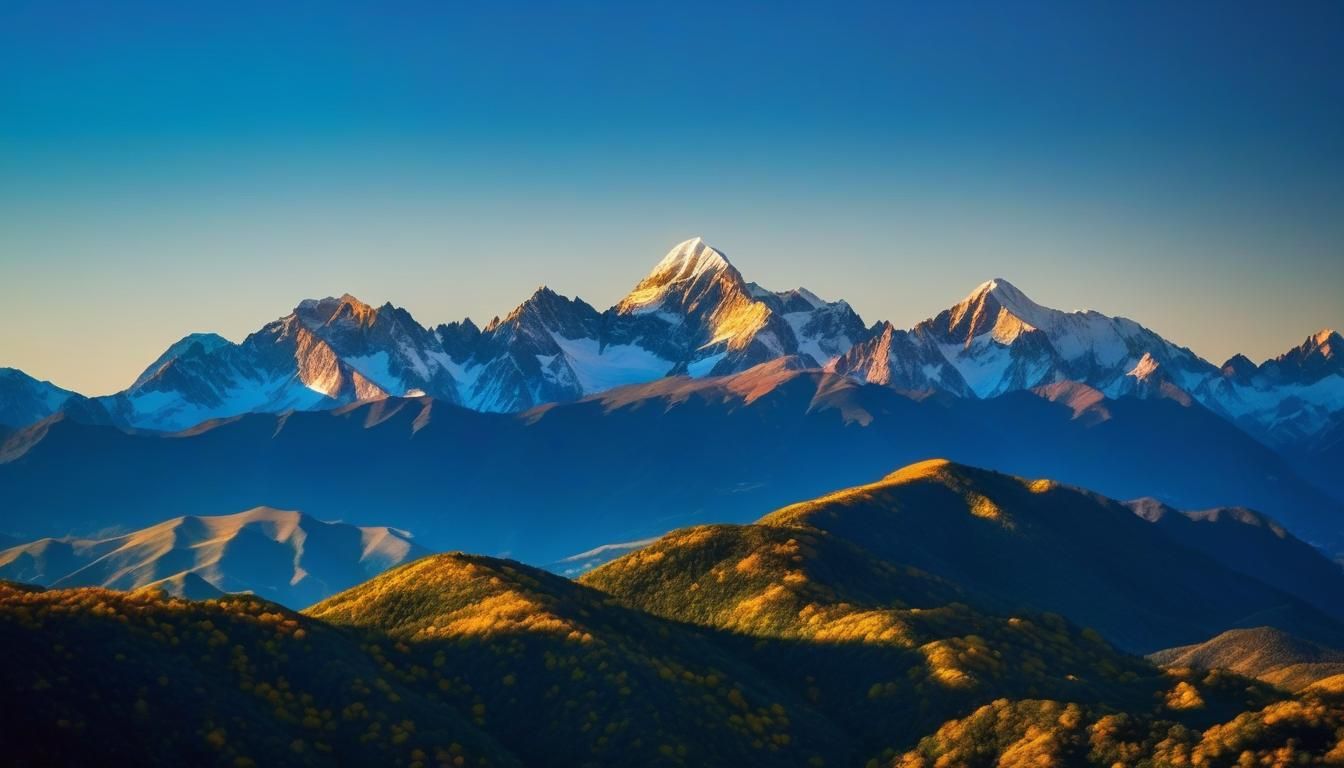 Breathtaking Mountain Landscape in Vibrant Daylight