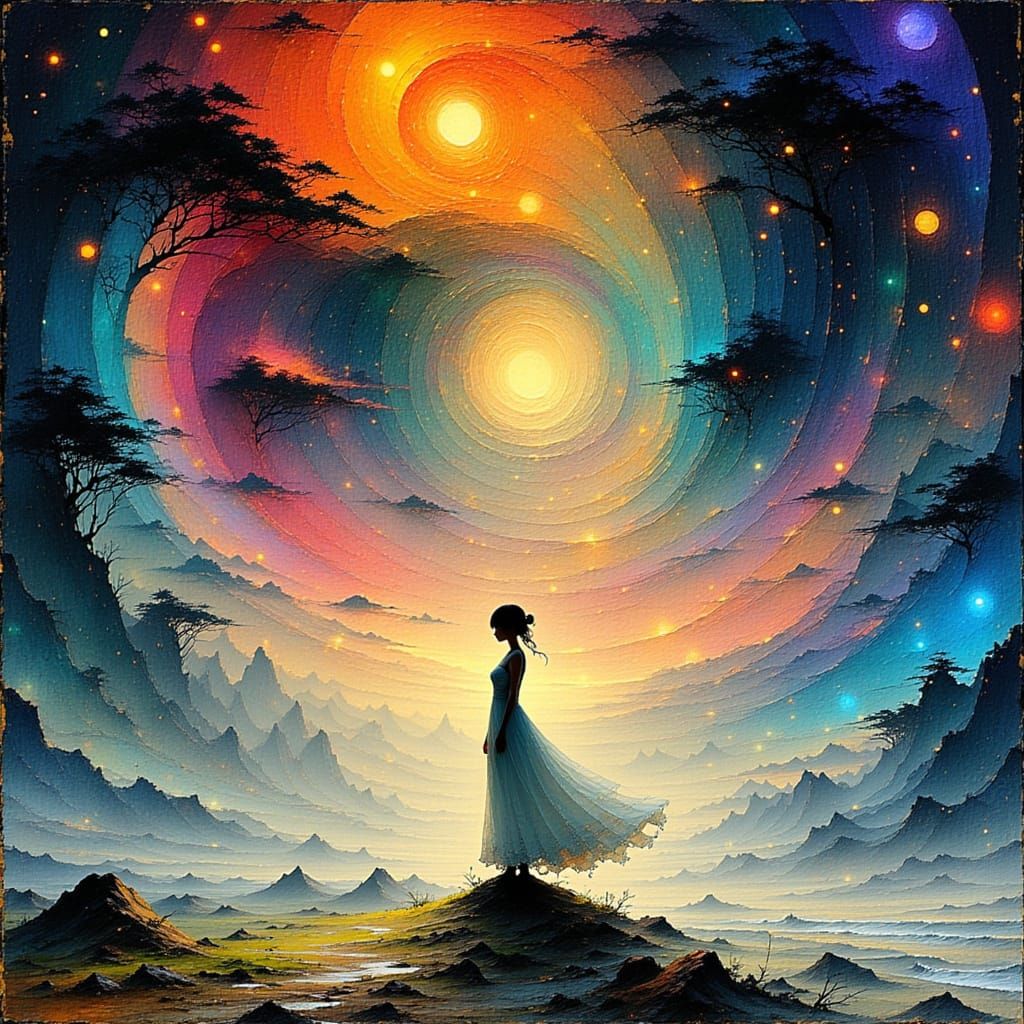 Stepping into a Vortex of Iridescent Colors