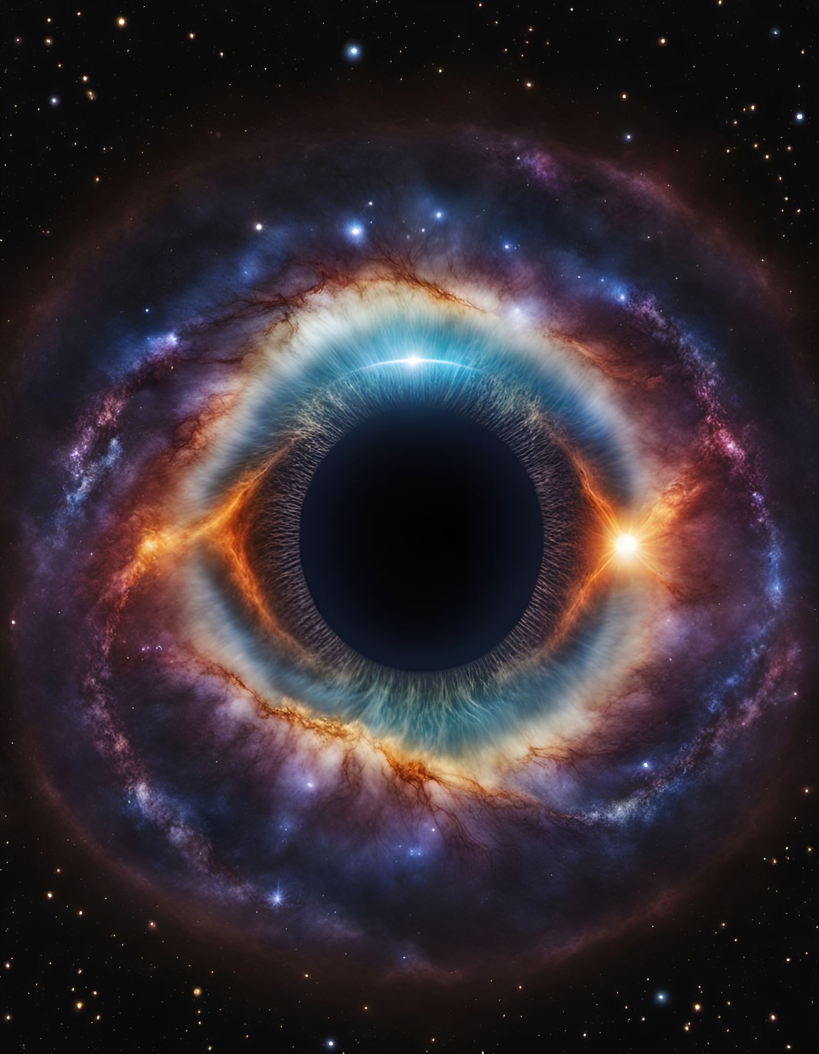 Galactic Eye: A Black Hole Stares Back