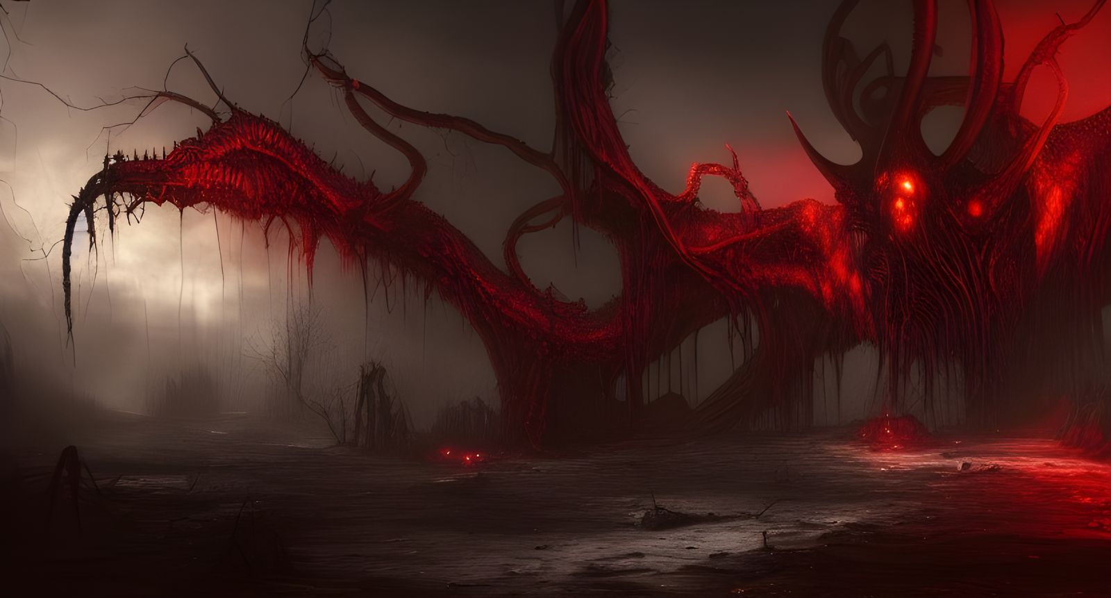 Lovecraftian Elder God in a Post-Apocalyptic World