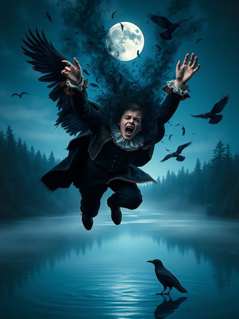 Ornate Gentleman's Terrifying Transformation in Ethereal Moo...