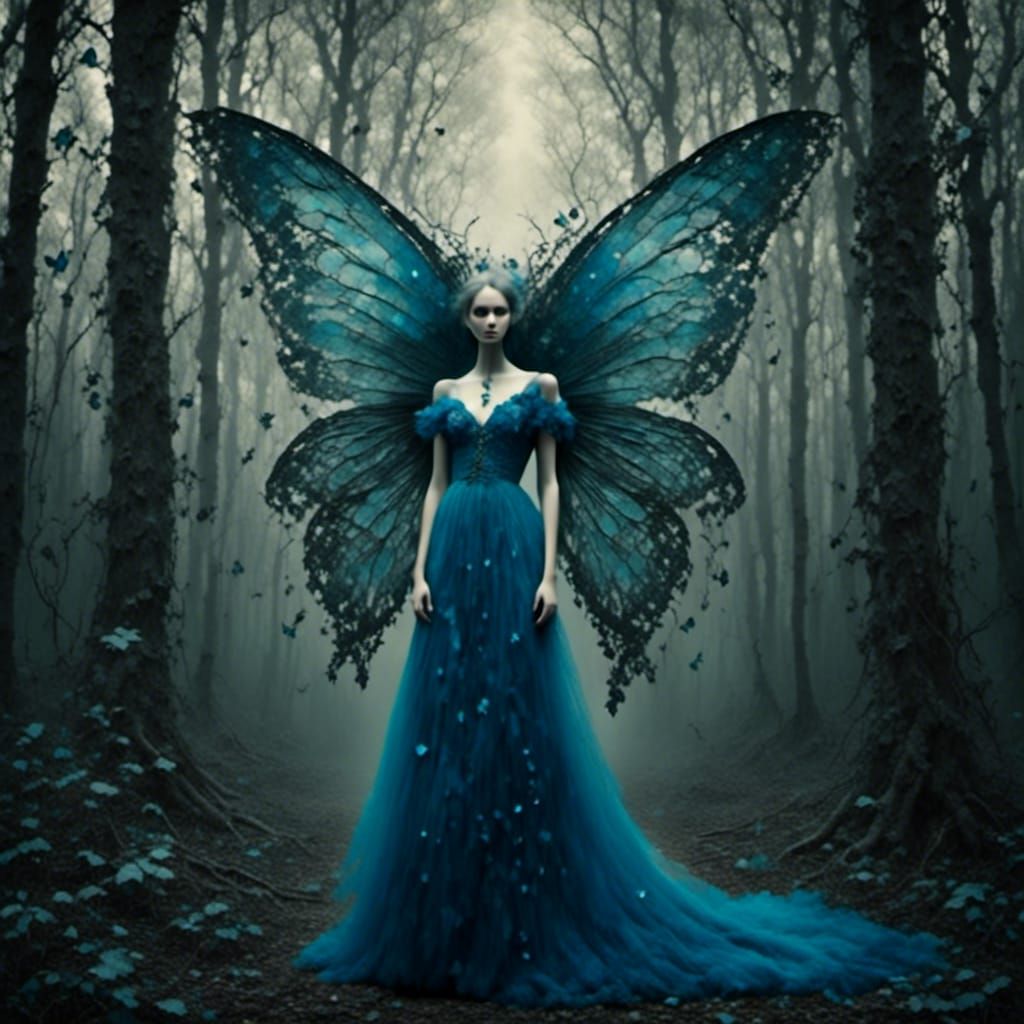 Dark forest butterfly