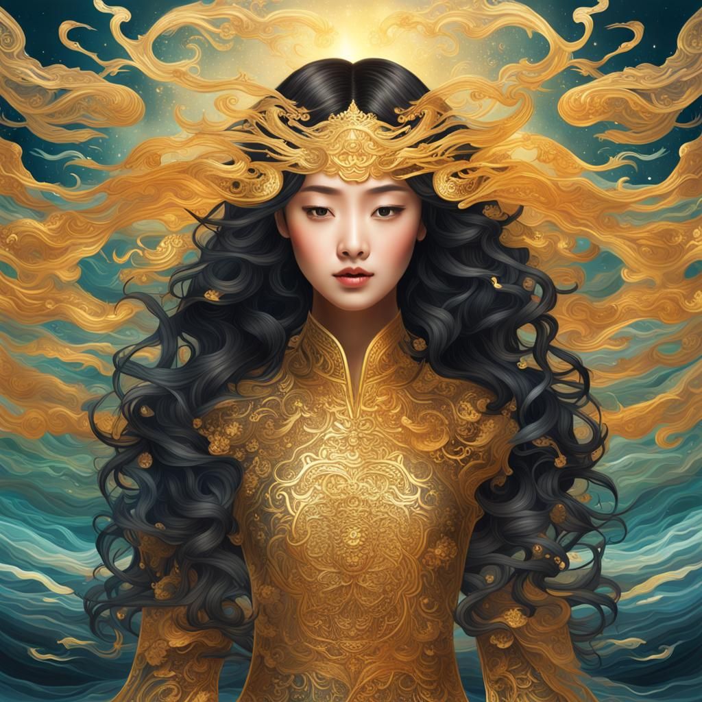 Golden Angel of Vengeance by the Bloody Sea