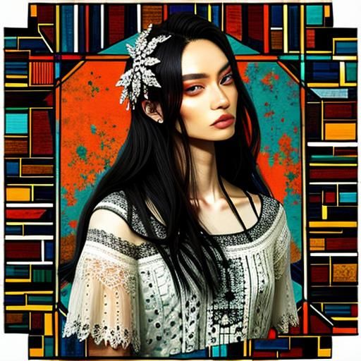 AI Exploration of Flawed Beauty Concept