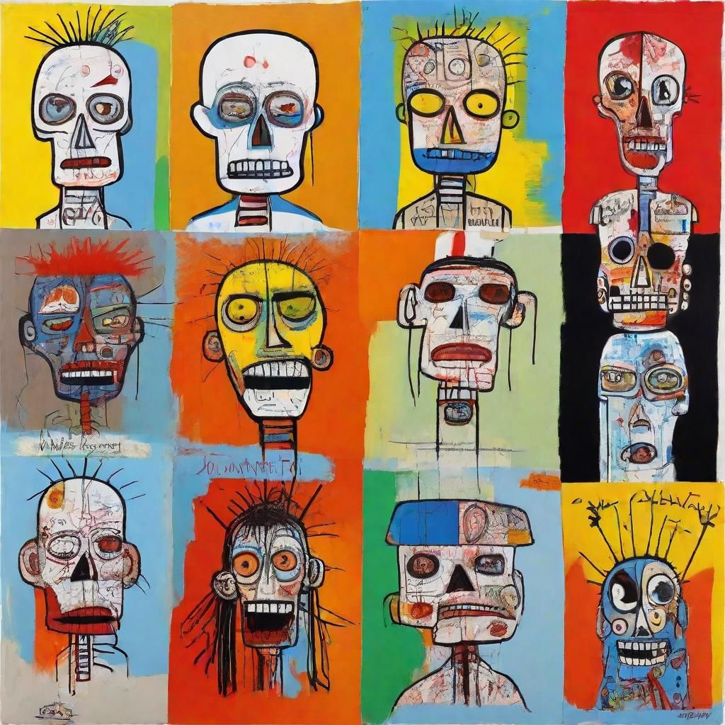 The Walking Dead in Primitivist Surrealist Style