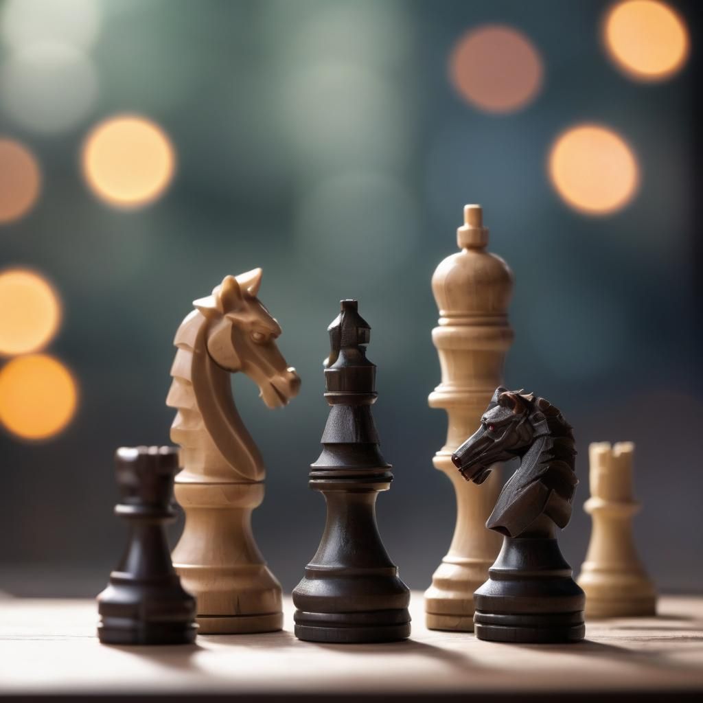 Chess Pieces in Epic Battle: Professional Photography