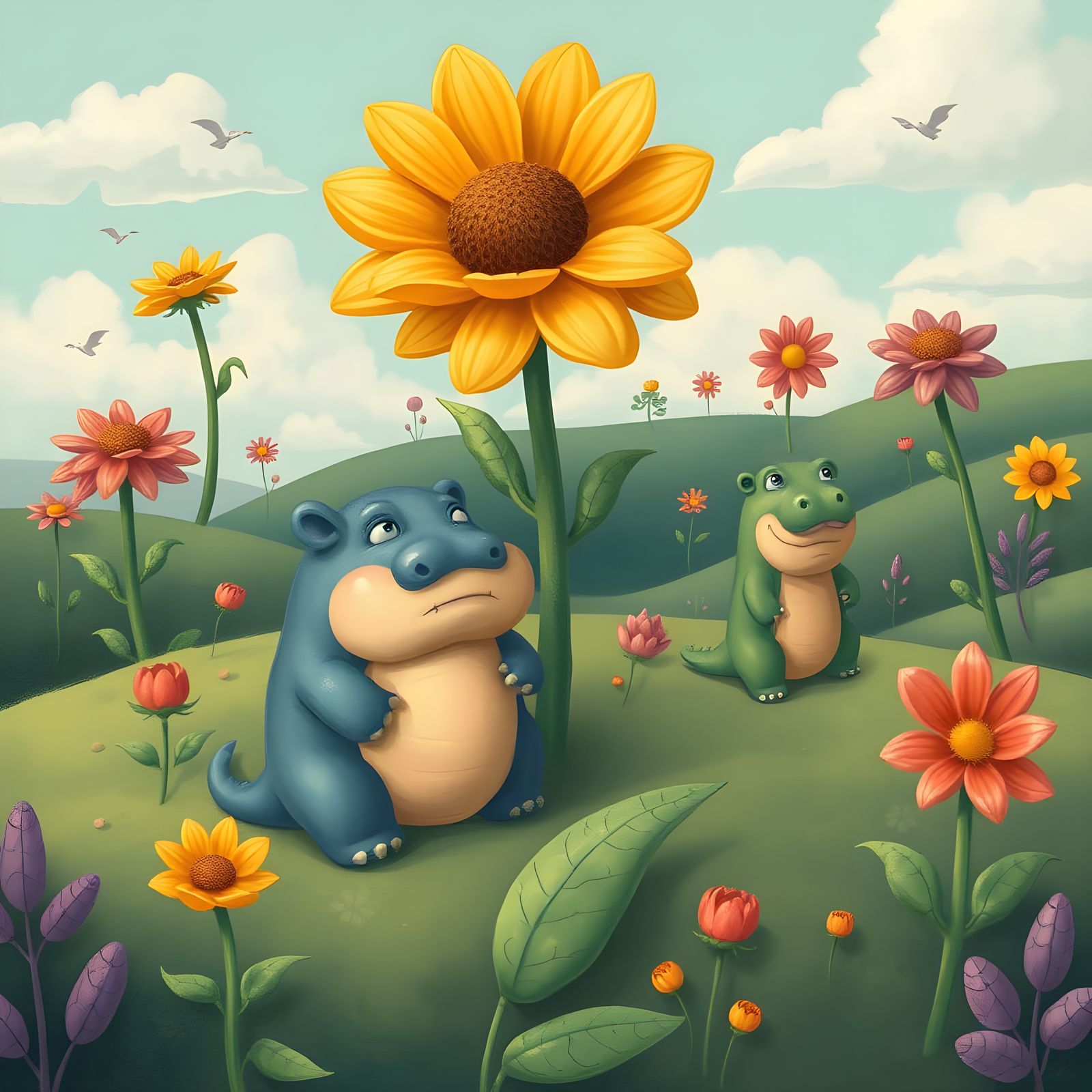 Hippodumplings and crocadowndilies 😂😂😂